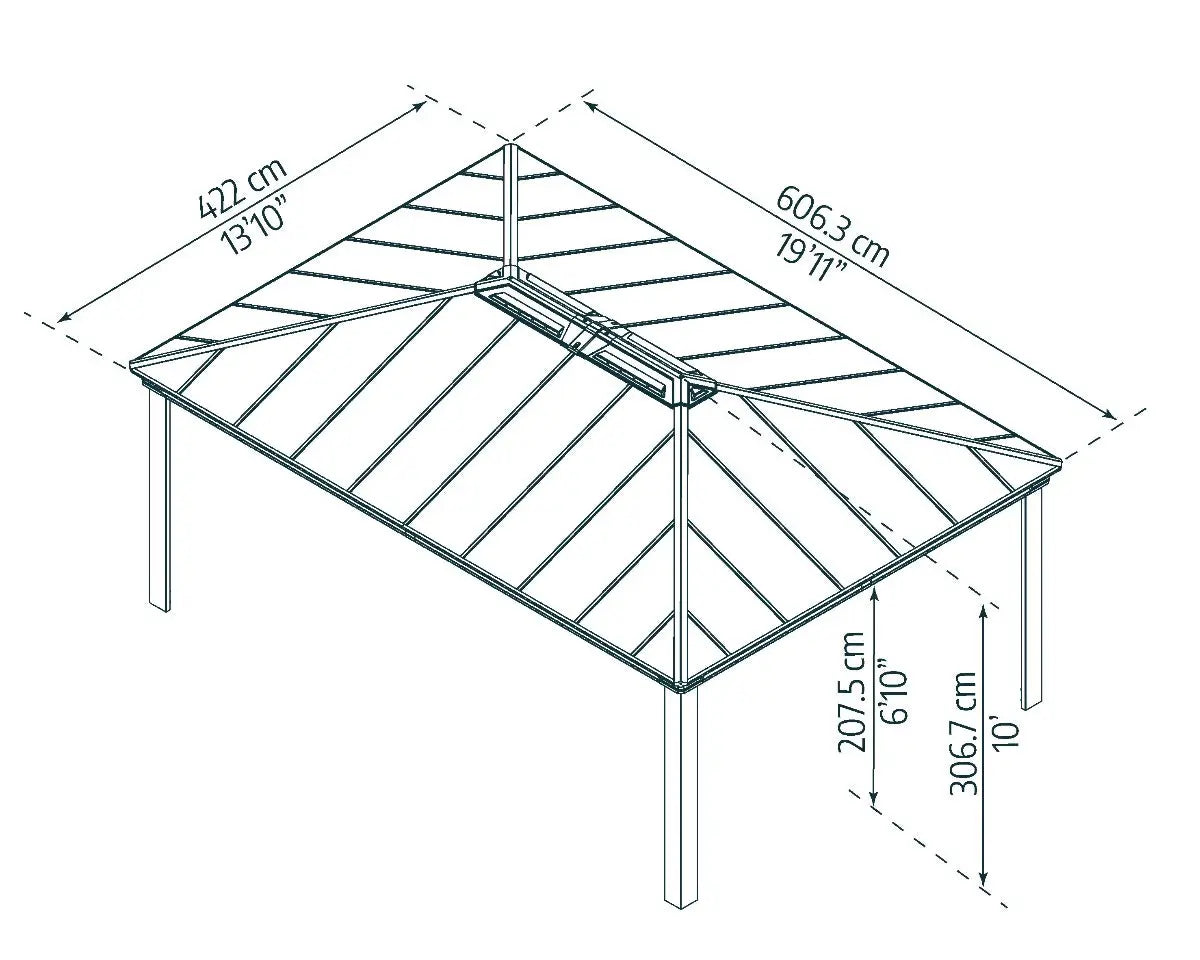 Dallas 14 ft. x 20 ft. Garden Gazebo | Palram-Canopia Canopia by Palram