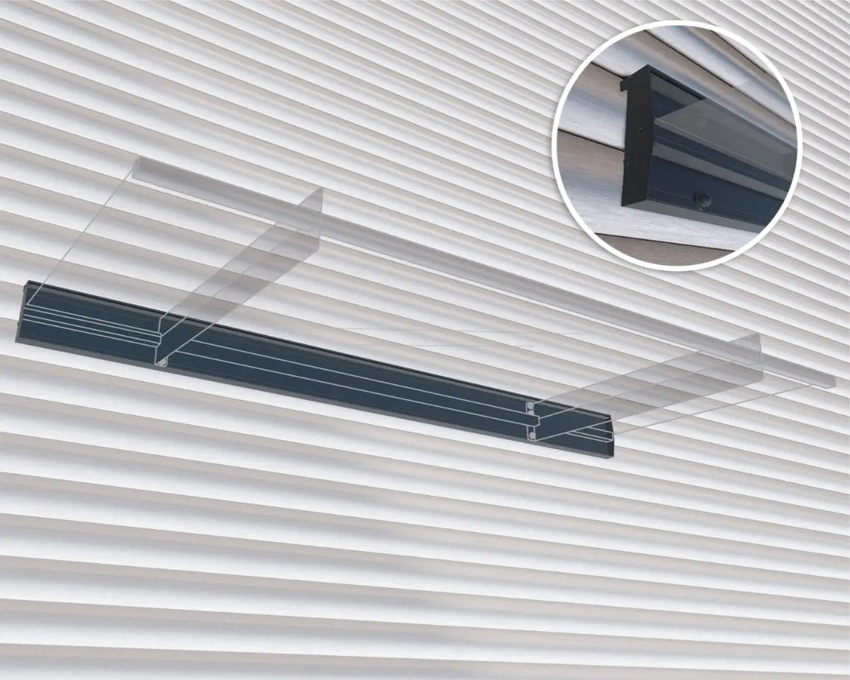 Nancy 2050 Door Awning 37" x 81" Clear Panels | Palram-Canopia Canopia by Palram
