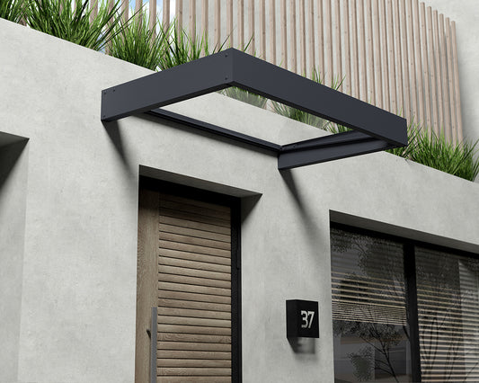 Sophia™ 1600 Door Awning  37" x 63" Clear Panels | Palram-Canopia