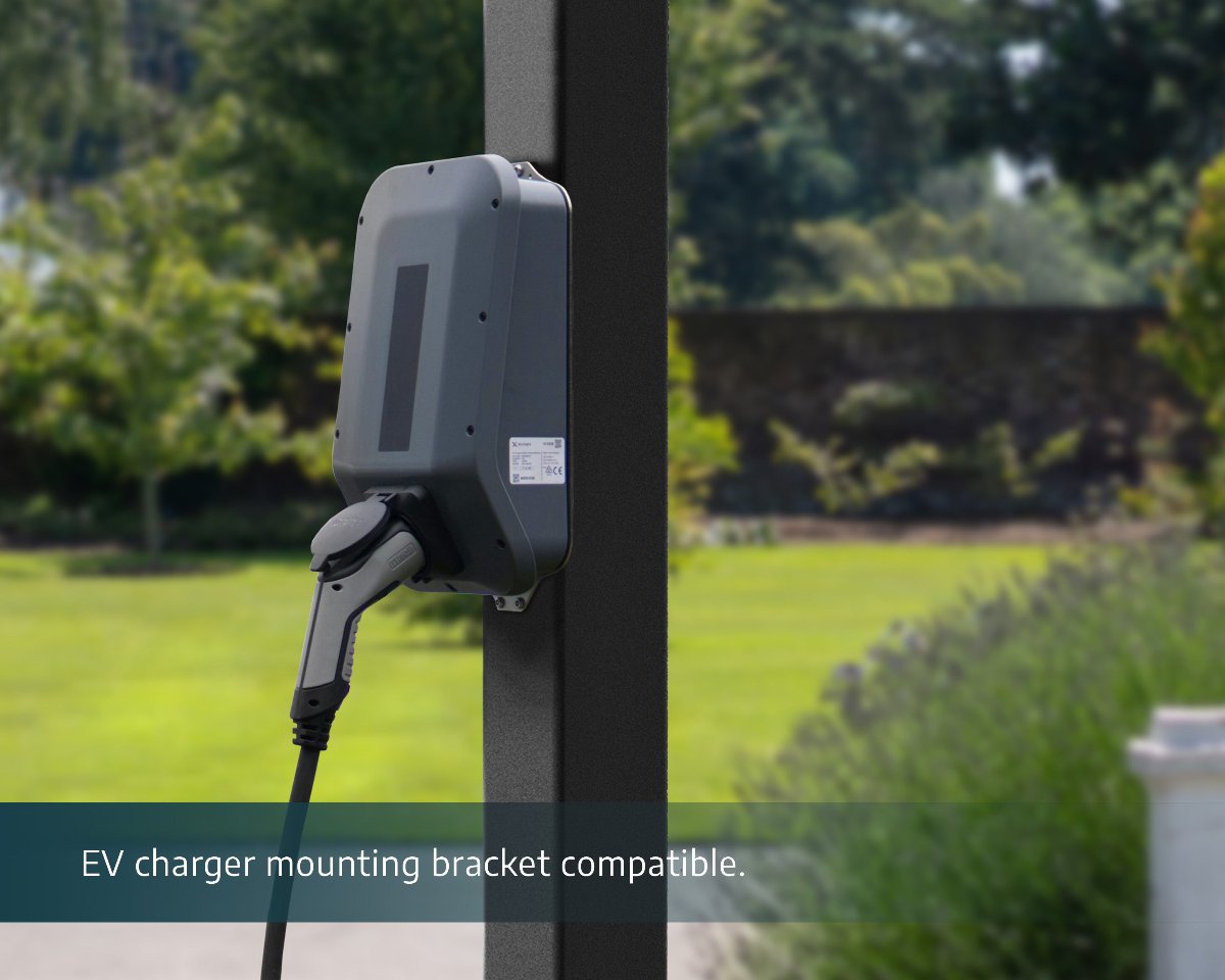 Sydney 20 x 20 wings Black Structure Corrugated Panels EV charger mounting bracket compatible