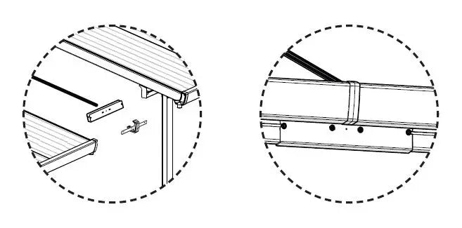 EZ LINK WHITE Awnings-Canada