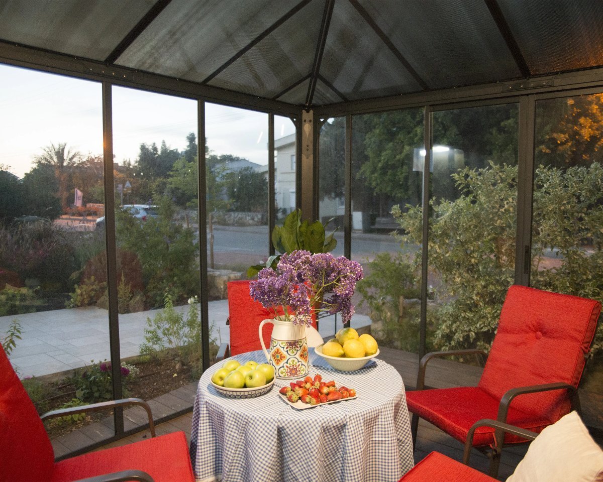 Ledro™ 3000 10 ft. x 10 ft. Enclosed Garden Gazebo | Palram-Canopia - Awnings-Canada