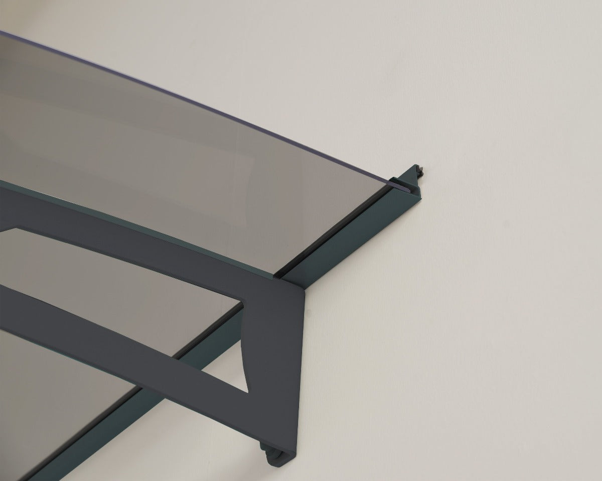 Aquila 1500 Door Awning 36" x 59" Solar Grey Panels | Palram-Canopia - Awnings-Canada