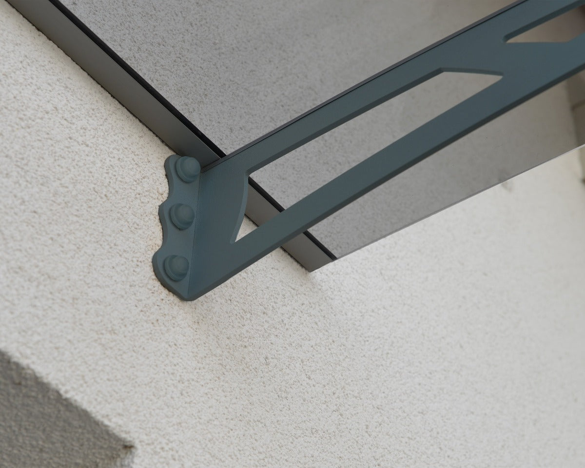 Aquila 1500 Door Awning 36" x 59" Solar Grey Panels | Palram-Canopia - Awnings-Canada