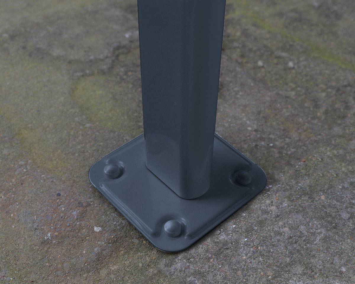 Sierra™ Patio Cover 7.5 ft. x 15 ft. Grey Frame Clear Panels | Palram-Canopia - Awnings-Canada