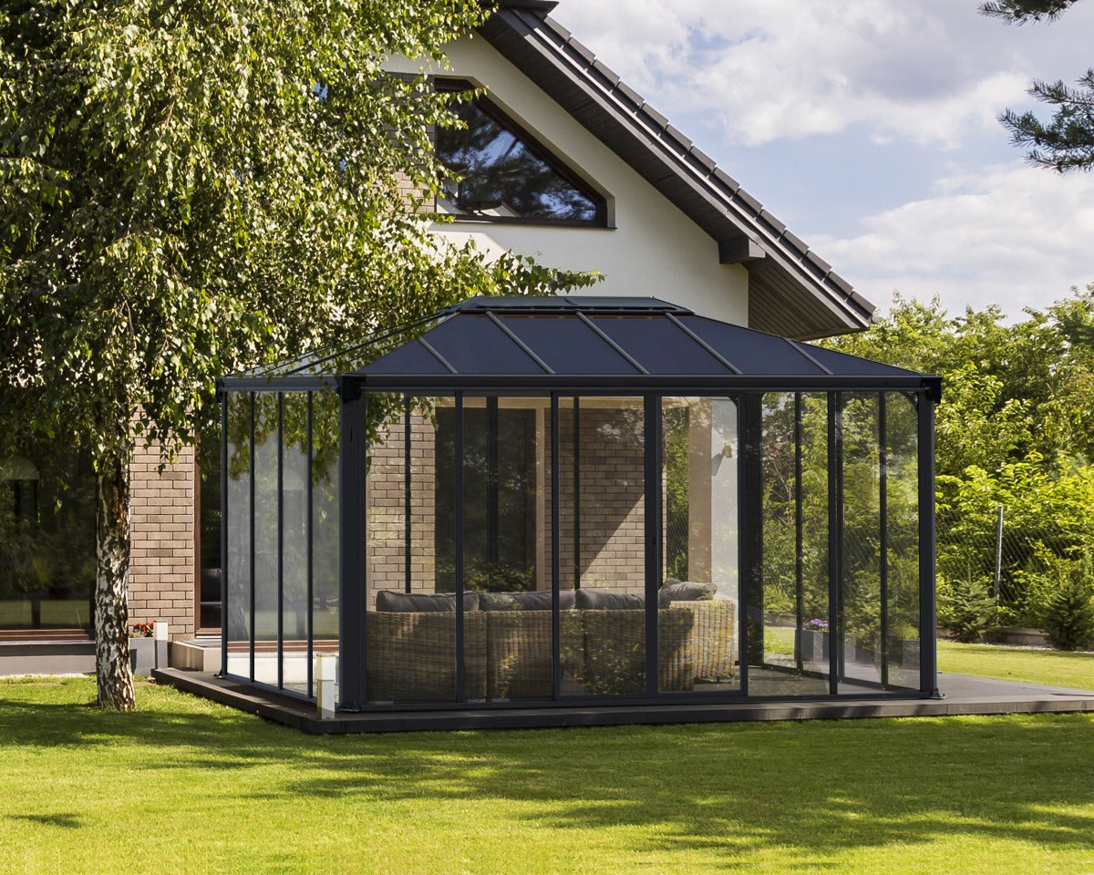 Ledro™ 4300 14 ft. x 10 ft. Enclosed Garden Gazebo | Palram-Canopia - Awnings-Canada
