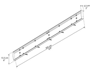Aquila 4100 Door Awning  36" x 162" Solar Grey Panels | Palram-Canopia Canopia by Palram