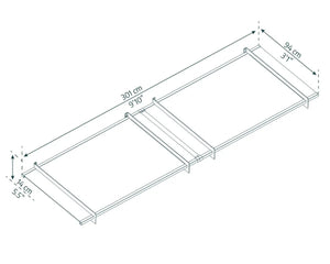 Nancy 3000 Door Awning  37" x 118" Clear Panels | Palram-Canopia Canopia by Palram