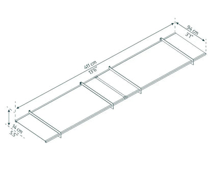 Nancy 4100 Door Awning  37" x 162" Clear Panels | Palram-Canopia Canopia by Palram