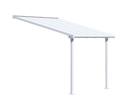 Olympia™ Patio Cover ~10 ft. x 10 ft. White Frame White Panels | Palram-Canopia - Awnings-Canada