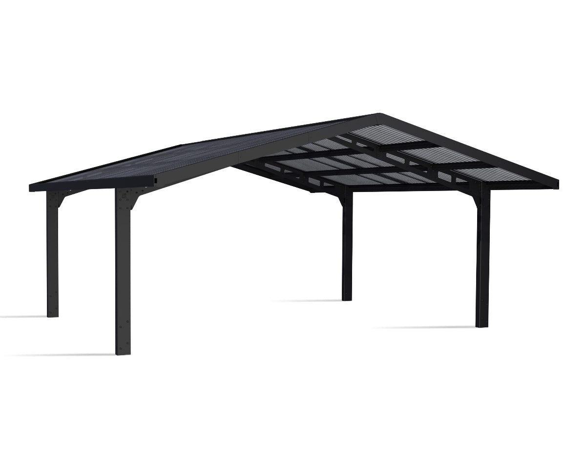 Sydney 20 x 20 Apex Black Structure Corrugated Panels 
