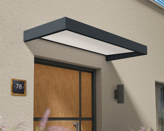 Sophia™ 2150 Door Awning 37" x 85" White Panels | Palram-Canopia