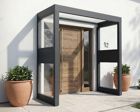 Sophia™ Door Awning Double Side Walls | Palram-Canopia