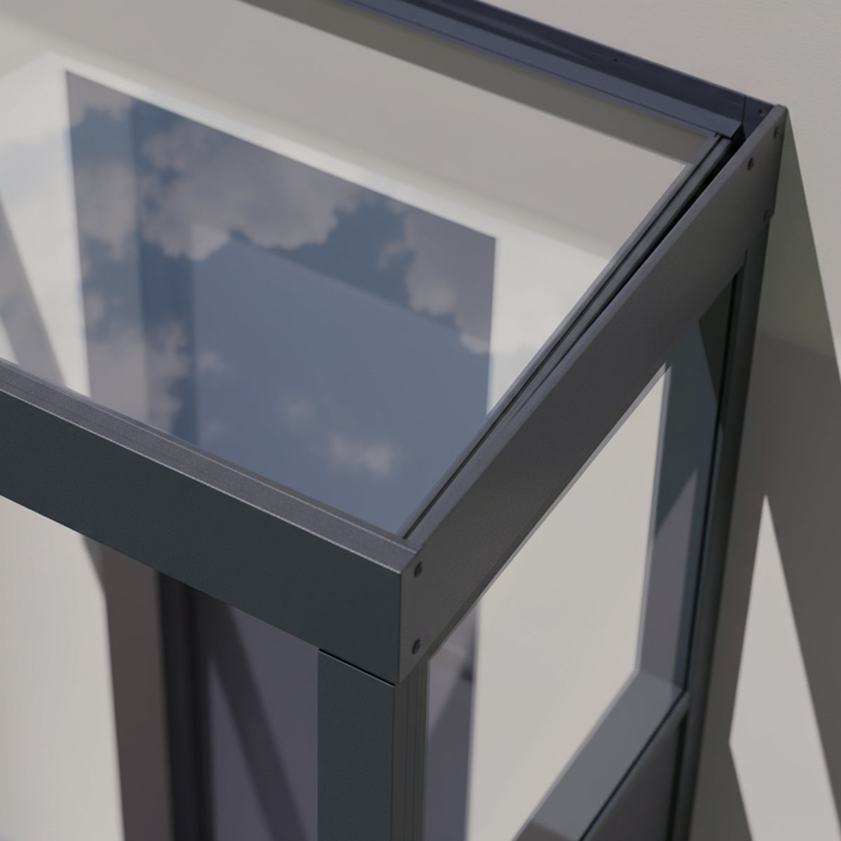 Sophia™ Door Awning  Single Side Walls | Top View