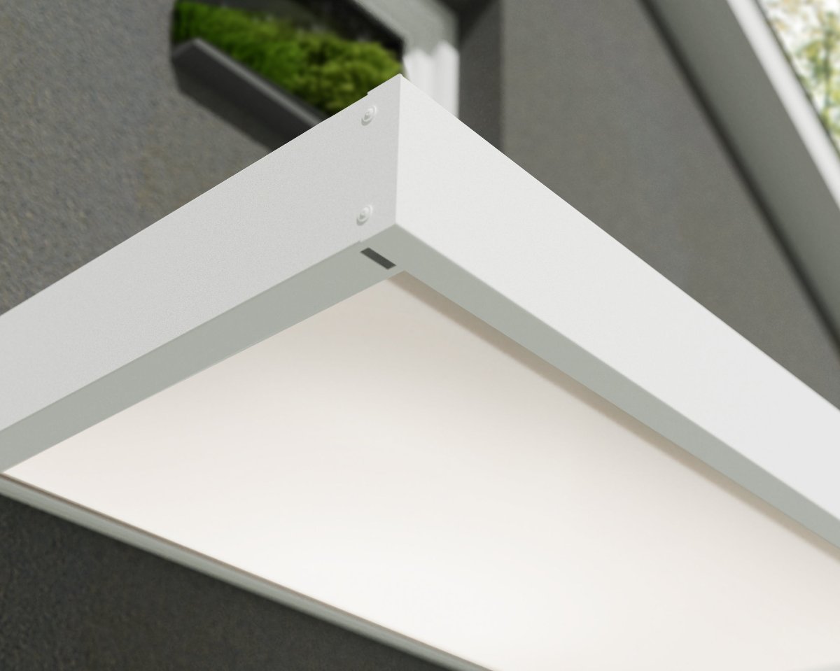 Sophia™ 2150 Door Awning  37" x 85" White Frame & Panels | Palram-Canopia