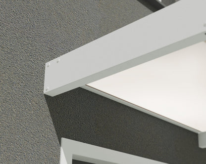 Sophia™ 2150 Door Awning  37" x 85" White Frame & Panels | Palram-Canopia