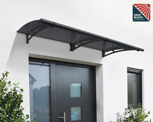 Aquila 2050 Door Awning 36" x 81" Solar Grey Panels 