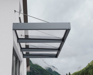 Sophia™ XL 3000 Door Awning 55" x 113" Clear Panels | Palram-Canopia
