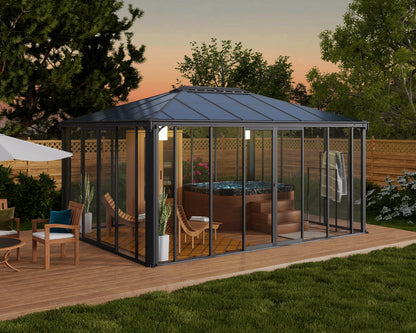 Ledro™ 5000 16 x 12 Enclosed Garden Gazebo | Palram-Canopia