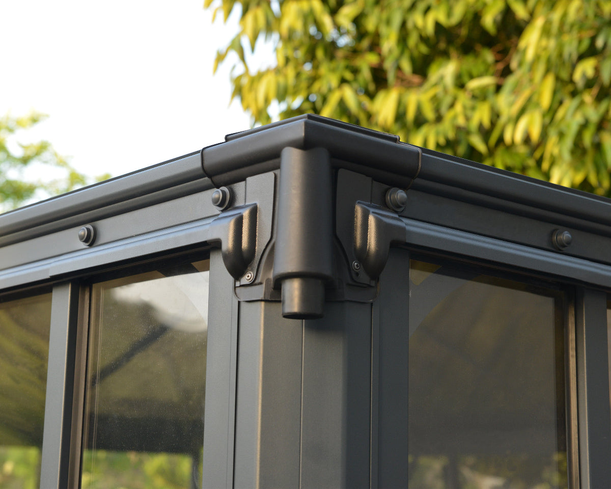 Ledro™ 5000 16 x 12 Enclosed Garden Gazebo | Gutter