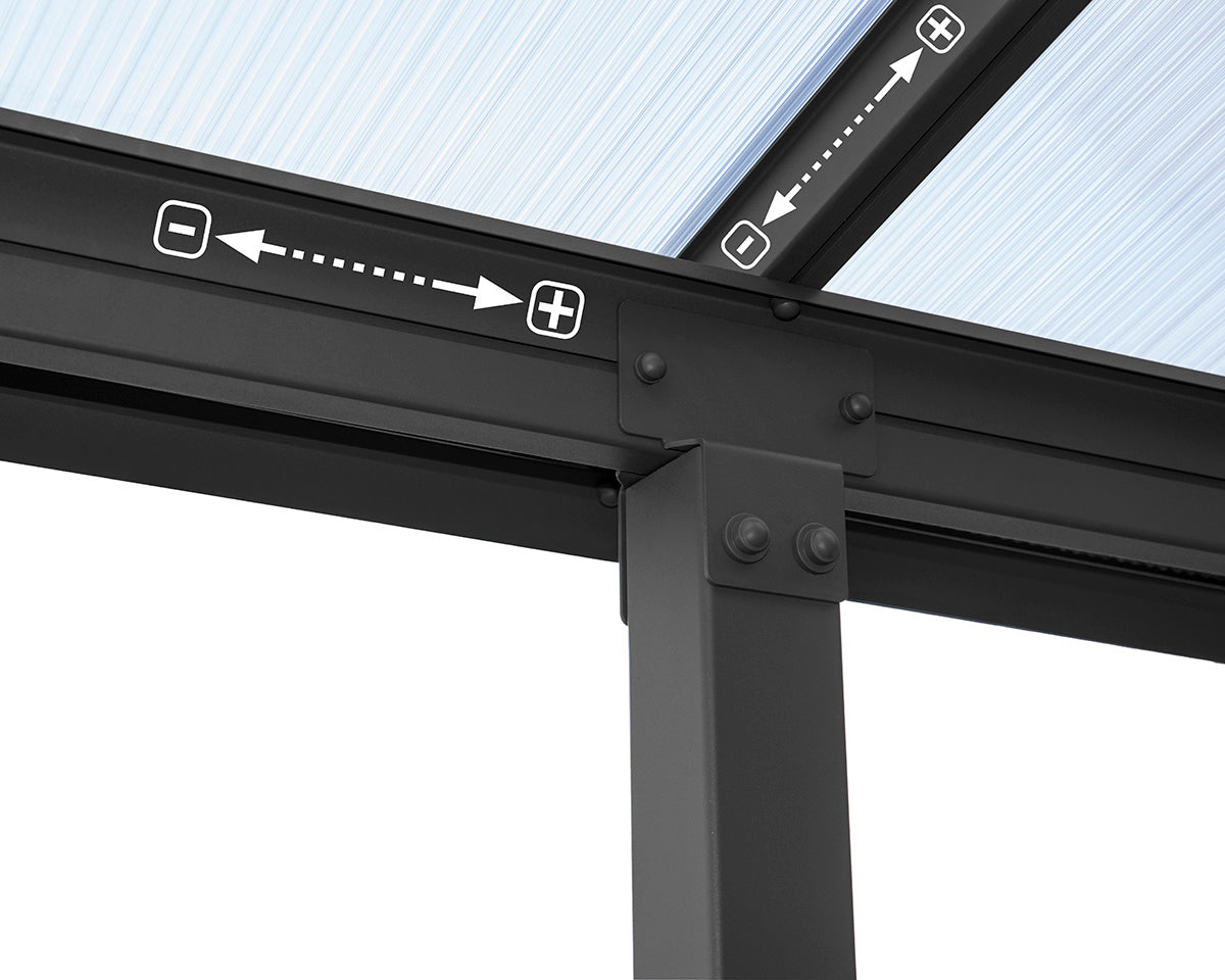 Olympia™ Patio Cover  Adjustable Poles - Awnings-Canada