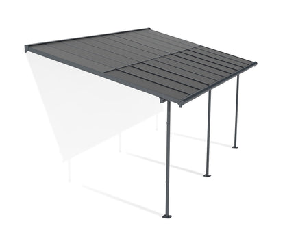 Sierra Cabrio Patio Cover 10 x 20 Grey Frame Grey Panels | Palram-Canopia