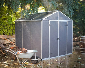Rubicon ~7.5 ft. x 7.5 ft. Grey Storage Shed | Palram-Canopia Canopia by Palram