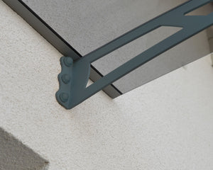 Aquila 4100 Door Awning  36" x 162" Solar Grey Panels | Palram-Canopia - Awnings-Canada