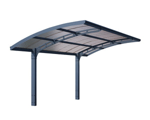 Arizona Wave 5000 9'6" x 16'3" Carport, RV and Boat Shelter Grey Frame Solar Grey Panels | Palram-Canopia - Awnings-Canada