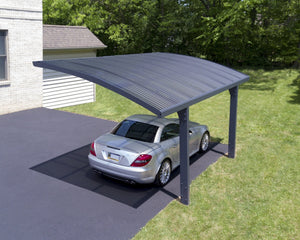 Arizona Wave 5000 9'6" x 16'3" Carport, RV and Boat Shelter Grey Frame Solar Grey Panels | Palram-Canopia - Awnings-Canada