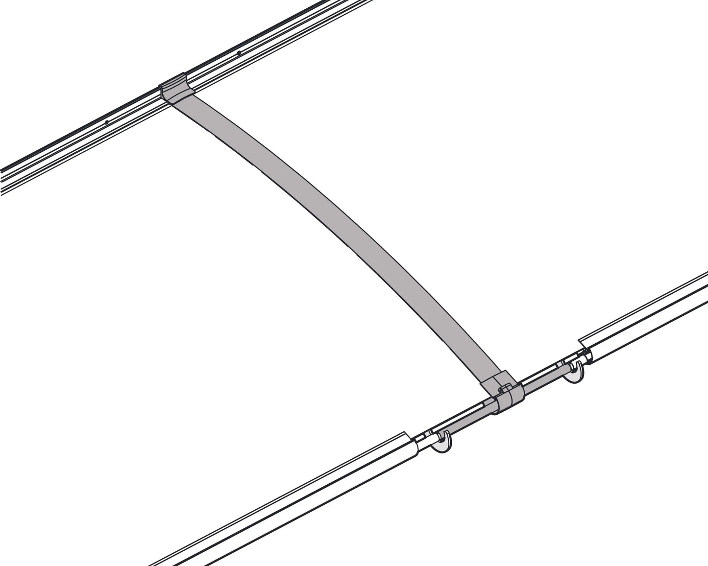 Connector Kit Grey for Aquila and Altair Door Awnings Awnings-Canada