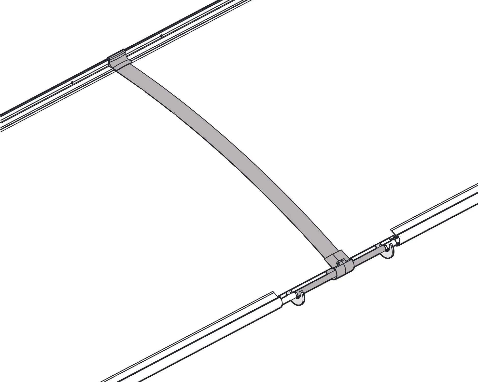 Connector Kit Grey for Aquila and Altair Door Awnings Awnings-Canada
