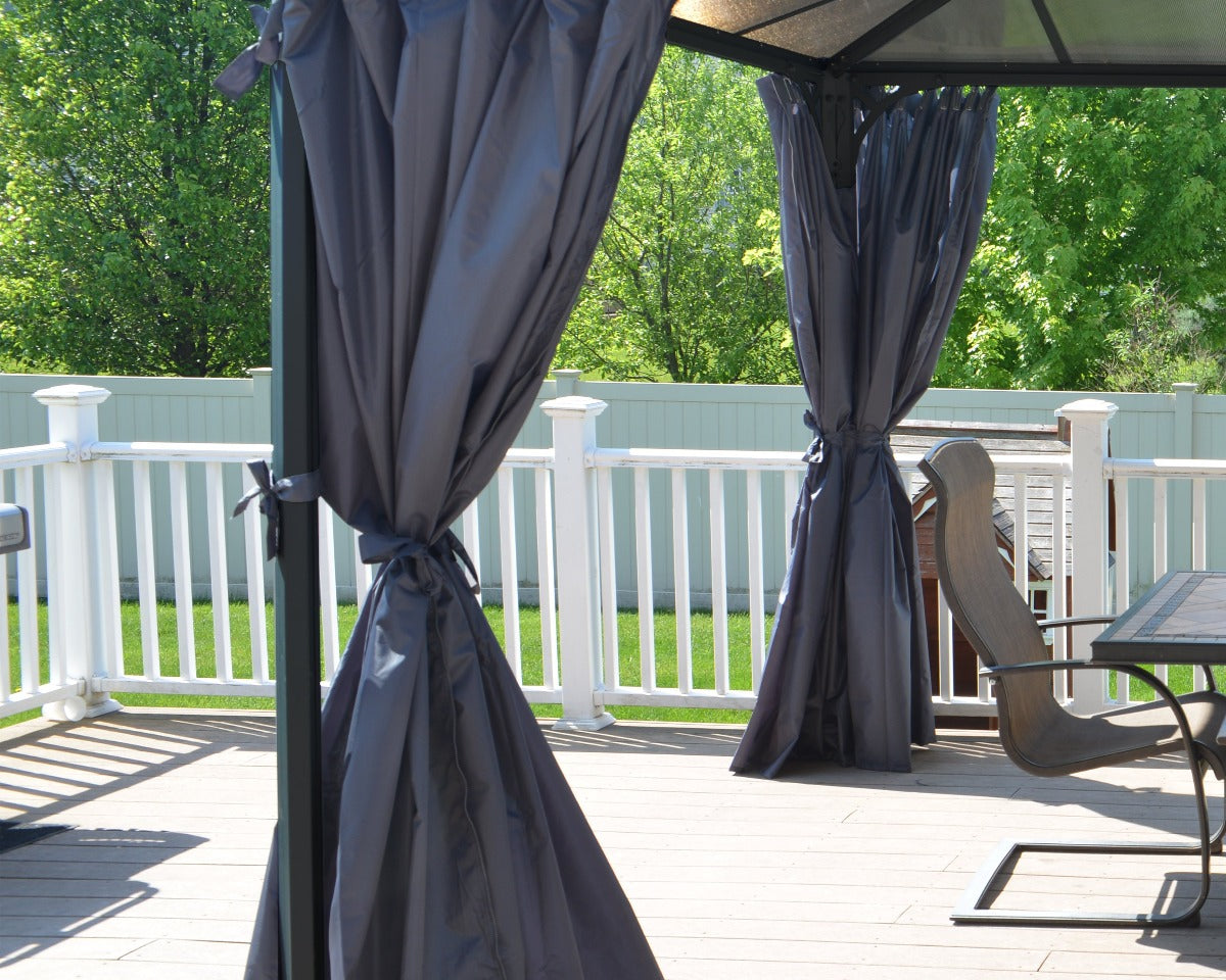 Milano™ Gazebo Curtain set | Palram-Canopia - Awnings-Canada