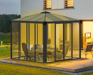 Ledro™ 3000 10 ft. x 10 ft. Enclosed Garden Gazebo | Palram-Canopia - Awnings-Canada