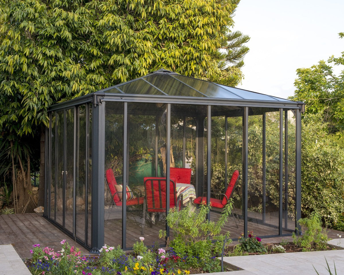 Ledro™ 3600 12 ft. x 12 ft. Enclosed Garden Gazebo | Palram-Canopia - Awnings-Canada