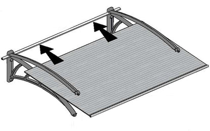 Neo™ 1350 Door Awning 34" x 54" | Palram-Canopia - Awnings-Canada