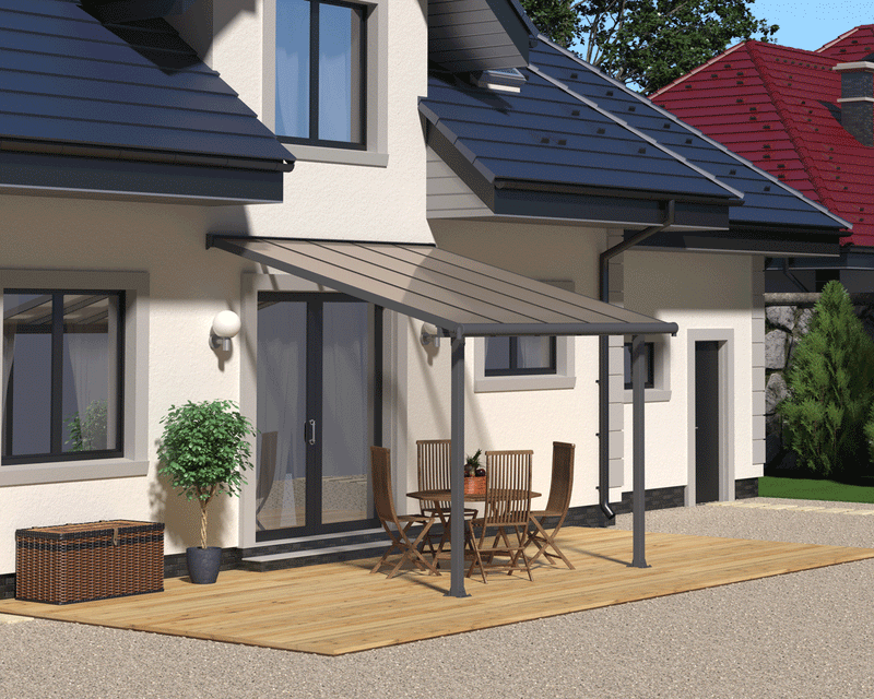 10 ft Olympia™ Patio Covers Grey by PalramCanopia AwningsCanada