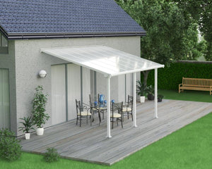 Olympia™ Patio Cover ~10 ft. x 14 ft. White Frame White Panels | Palram-Canopia - Awnings-Canada