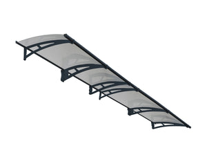 Aquila 4100 Door Awning  36" x 162" Solar Grey Panels | Palram-Canopia - Awnings-Canada