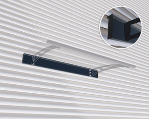 Aquila 1500 Door Awning 36" x 59" Solar Grey Panels | Palram-Canopia - Awnings-Canada