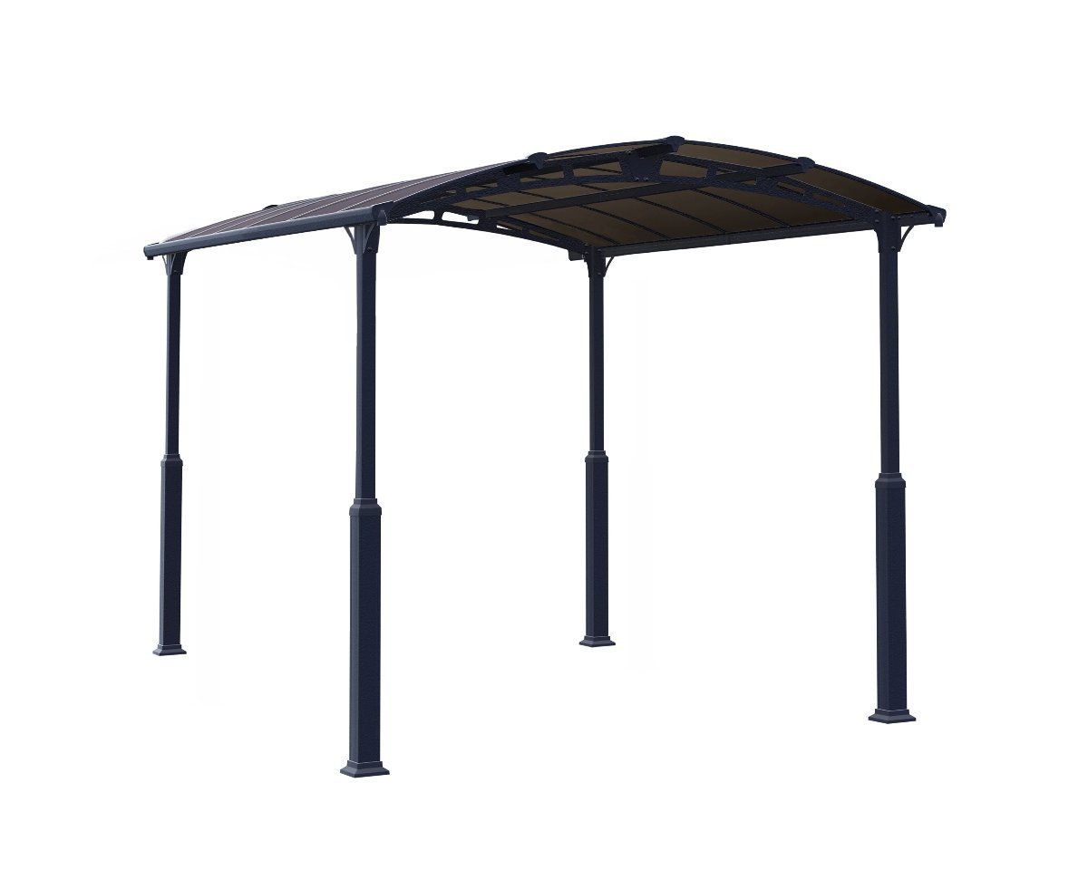Arcadia™ 4300 Alpine (Tall) ~12ft x 14ft Carport, RV and Boat Shelter Grey Frame Bronze Panels | Palram-Canopia - Awnings-Canada