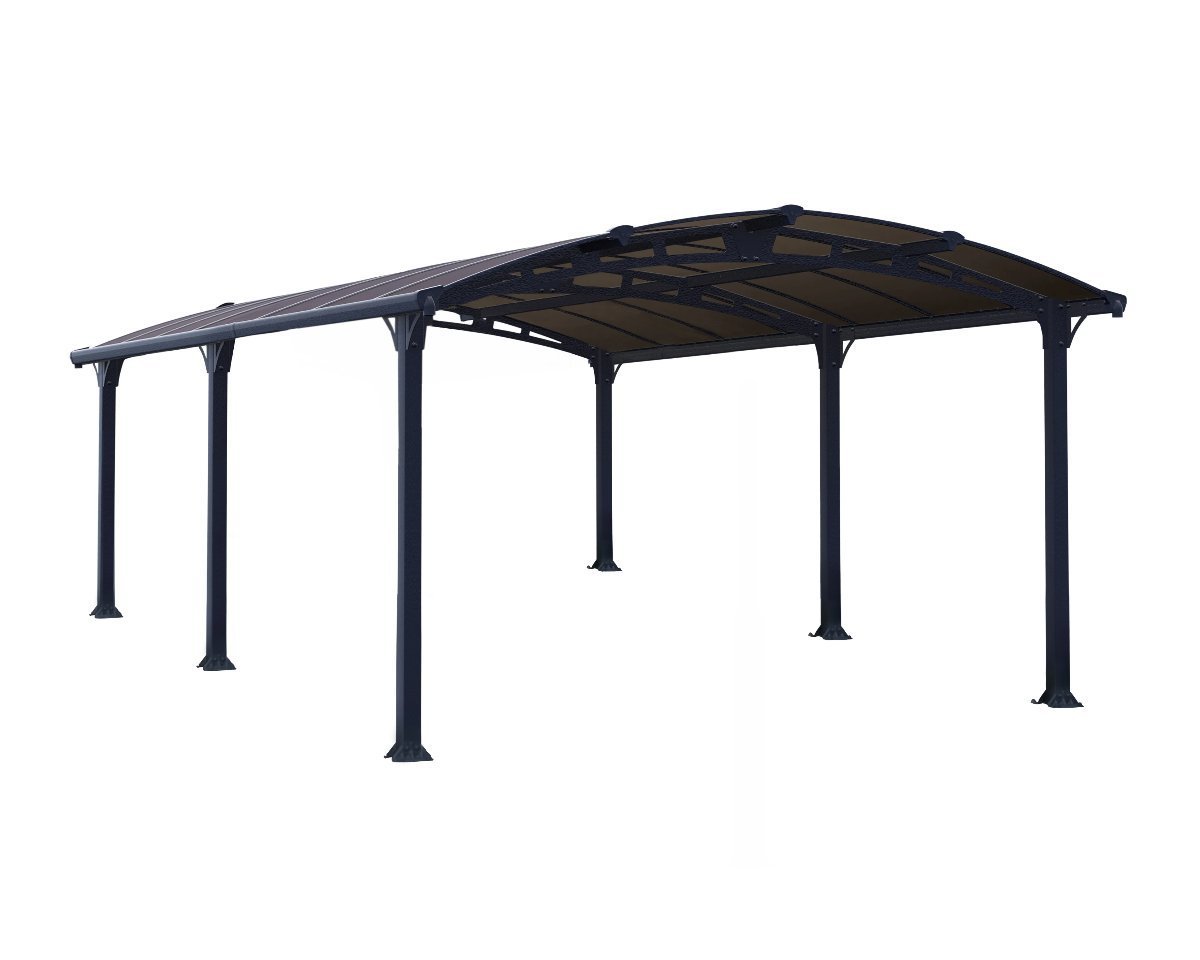 Tucson™ 5000 Gazebo (Arcadia) Grey Frame Bronze Panels 12 ft. x 16 ft. | Palram-Canopia - Awnings-Canada