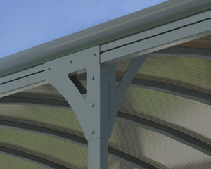Vitoria 9'6" x 16' 5" Carport, RV and Boat Shelter Grey Frame Bronze Panels | Palram-Canopia - Awnings-Canada