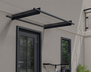 Nancy™ 1500 Door Awning  37" x 59" Clear Panels | Palram-Canopia - Awnings-Canada