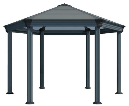 Roma™ 14 ft. x 12 ft. Hexagonal Garden Gazebo | Palram-Canopia - Awnings-Canada