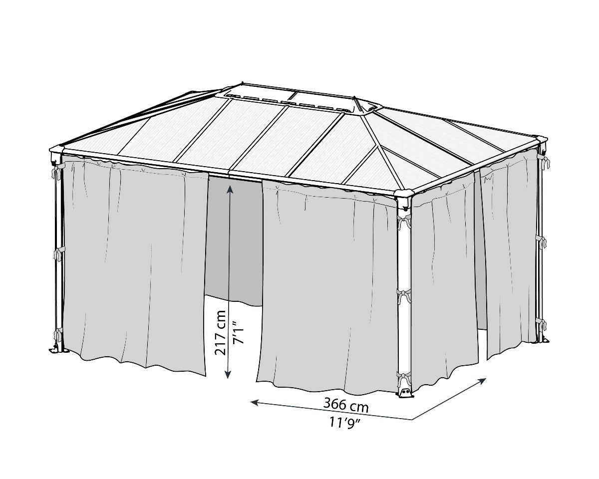 Martinique™ Gazebo Mosquito Netting | Palram-Canopia - Awnings-Canada