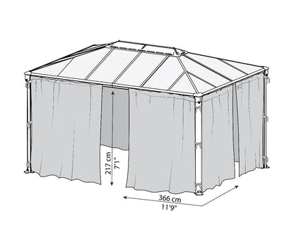 Martinique™ Gazebo Mosquito Netting | Palram-Canopia - Awnings-Canada