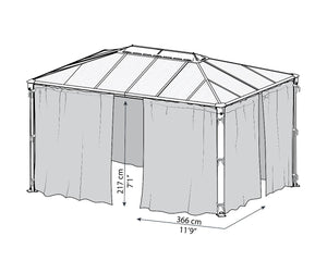 Martinique™ Gazebo Mosquito Netting | Palram-Canopia - Awnings-Canada