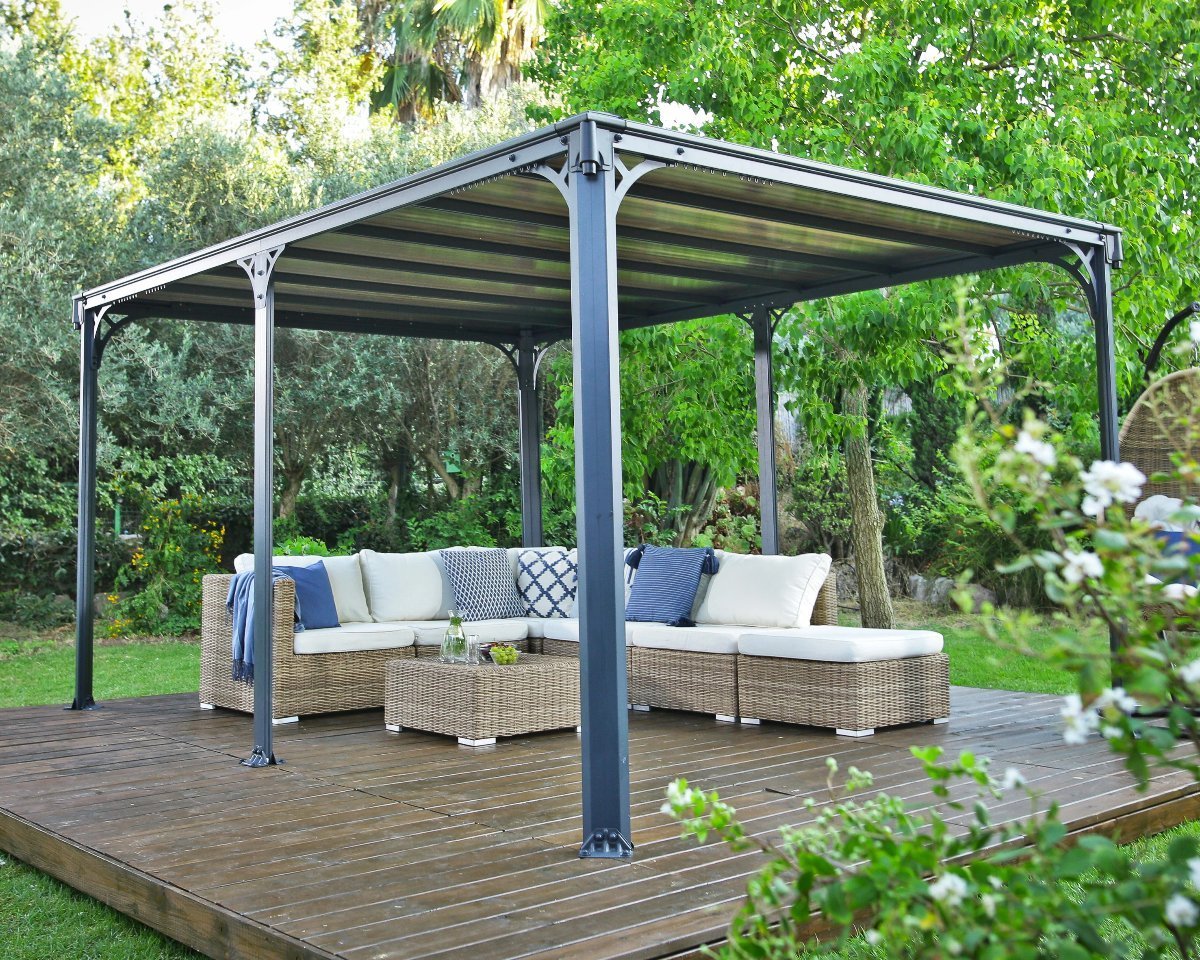 Milano™ 4300 14 ft. x 10 ft. Garden Gazebo | Palram-Canopia - Awnings-Canada