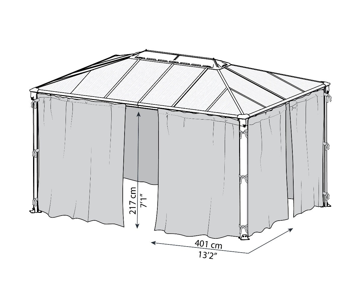 Martinique™ Gazebo Mosquito Netting | Palram-Canopia - Awnings-Canada